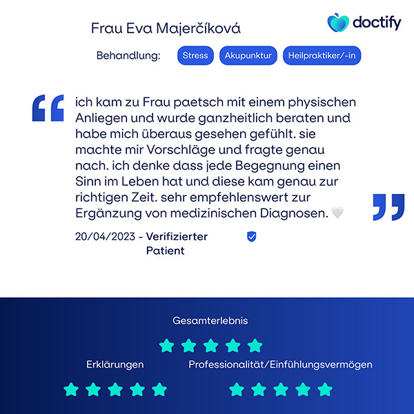 DOCTIFY Referenz für Heilpraxis ElemetY