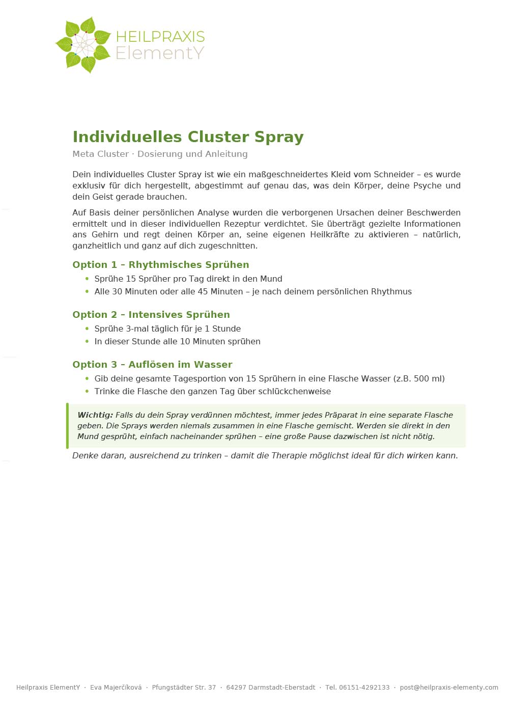 MC Individuelle Rezeptur Spray