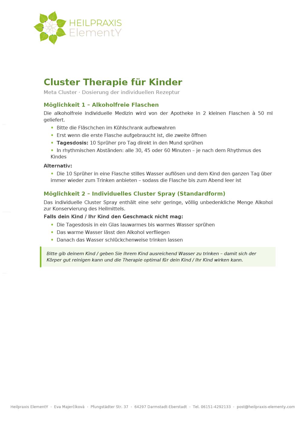 MC Kinder Individuelle Rezeptur